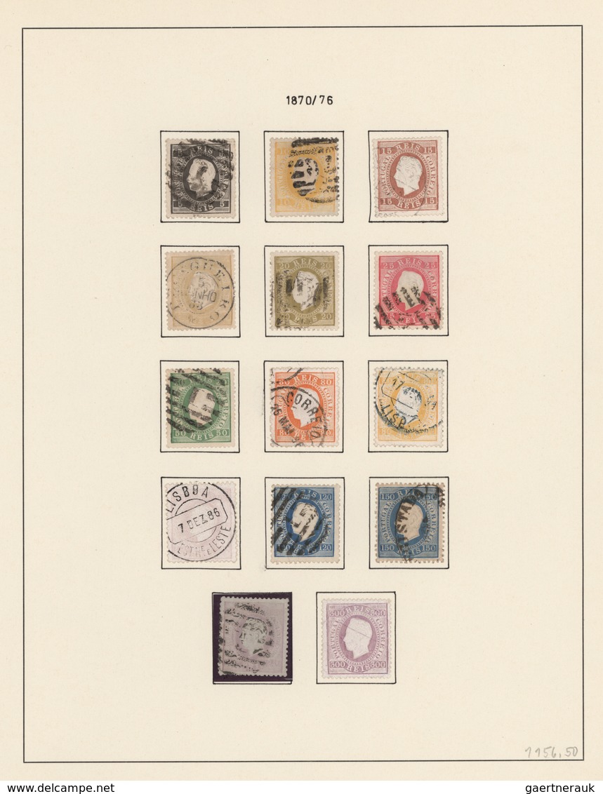 Portugal: 1853-1966: Collection Of Used Stamps And All The Miniature Sheets Plus 'back Of The Book', - Autres & Non Classés