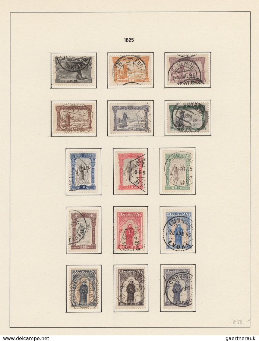 Portugal: 1853-1966: Collection Of Used Stamps And All The Miniature Sheets Plus 'back Of The Book', - Autres & Non Classés
