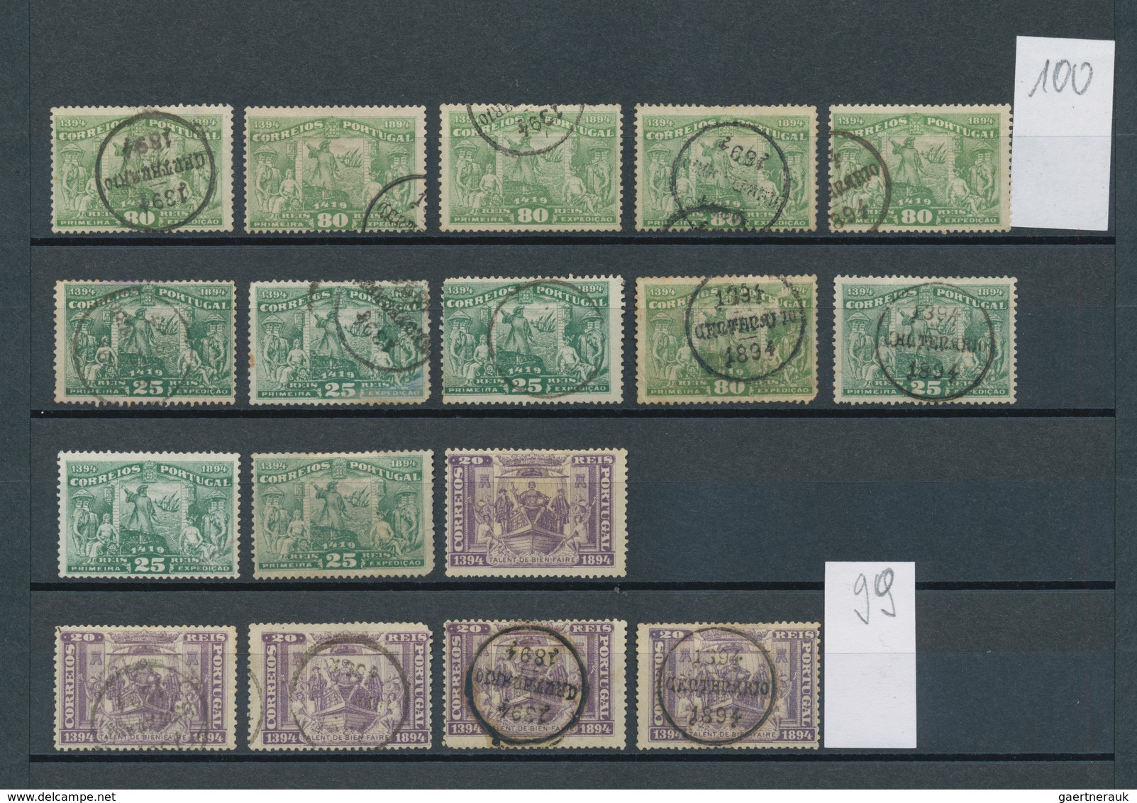 Portugal: 1894/1895, Nice Lot With Only Value Of The Sets ""Prince Henry" And "Siant Antonio" Used A - Sonstige & Ohne Zuordnung