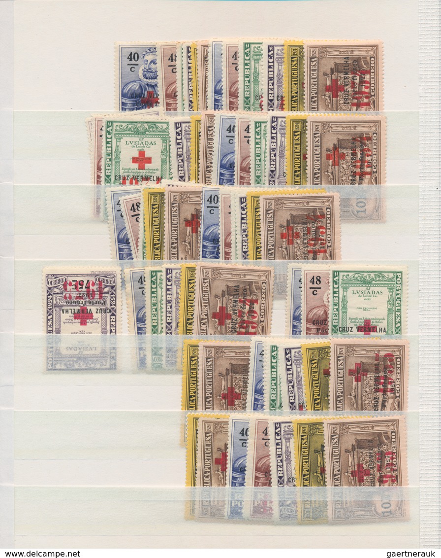 Portugal: 1910/1952, Mint Assortment In A Stockbook, A Nice Selection Of Commemoratives, Definitives - Sonstige & Ohne Zuordnung