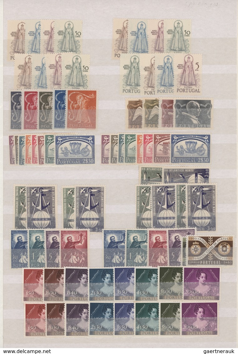 Portugal: 1912/1990 (ca.), Comprehensive Mint Accumulation/stock In 26 Albums, Well Filled And Sorte - Autres & Non Classés