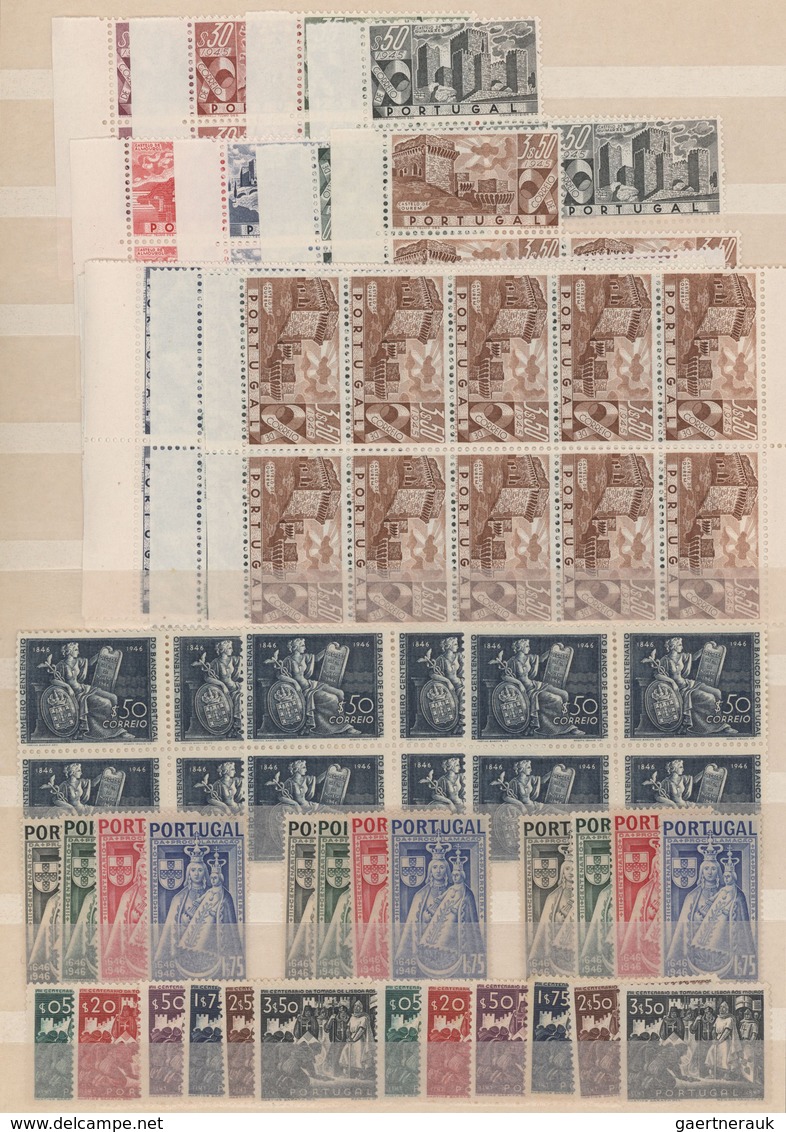 Portugal: 1938/1957, MNH Assortment Of Complete Commemorative Sets Comprising Better Issues Exclusiv - Otros & Sin Clasificación