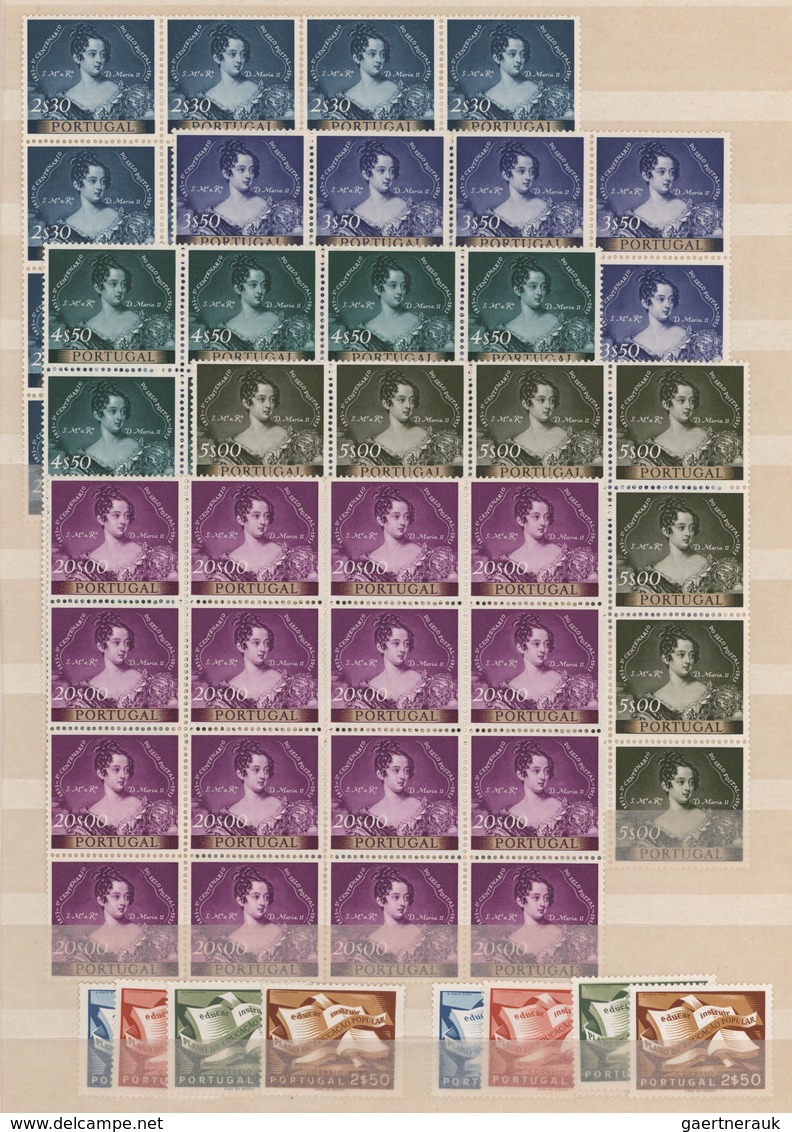 Portugal: 1938/1957, MNH Assortment Of Complete Commemorative Sets Comprising Better Issues Exclusiv - Otros & Sin Clasificación