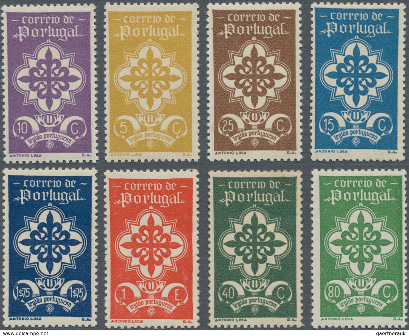 Portugal: 1940, Year Set Per 66 Without The Souvenier Sheets. All Stamps Are Hinged, A Few Without G - Sonstige & Ohne Zuordnung