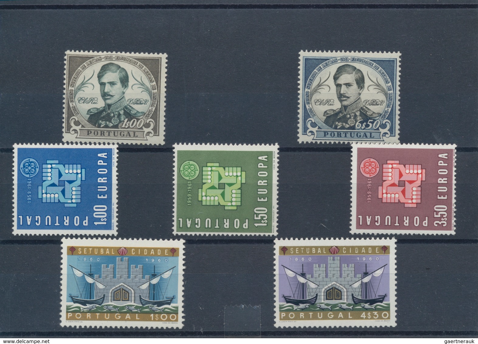 Portugal: 1960/1961, Sets Per 300 MNH. Every Year Set Is Separately Sorted On Small Stockcards. We C - Otros & Sin Clasificación