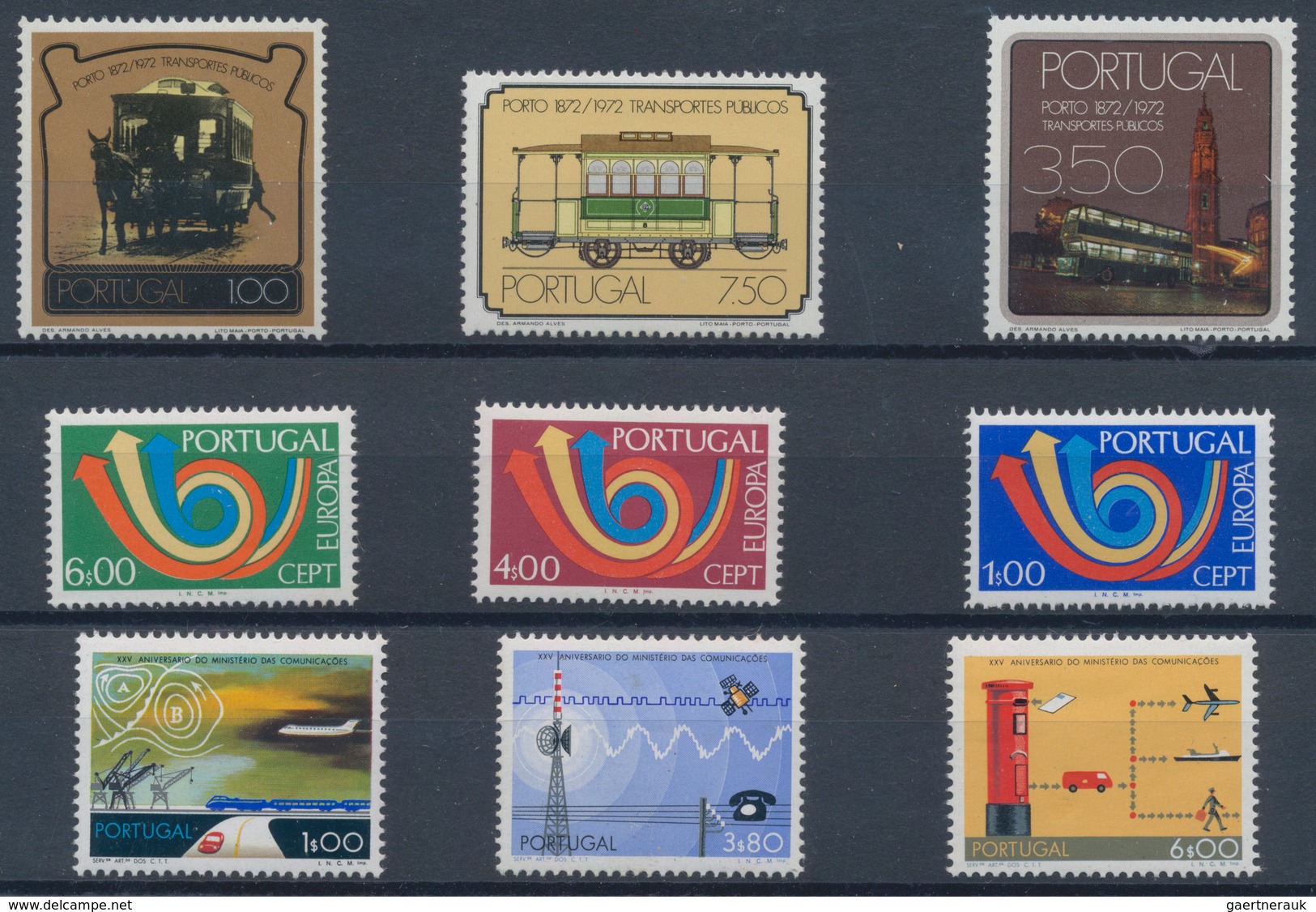 Portugal: 1973, Sets Without The Definitives Mi.no. 1212/1215 Per 200 MNH.Every Year Set Is Separate - Otros & Sin Clasificación