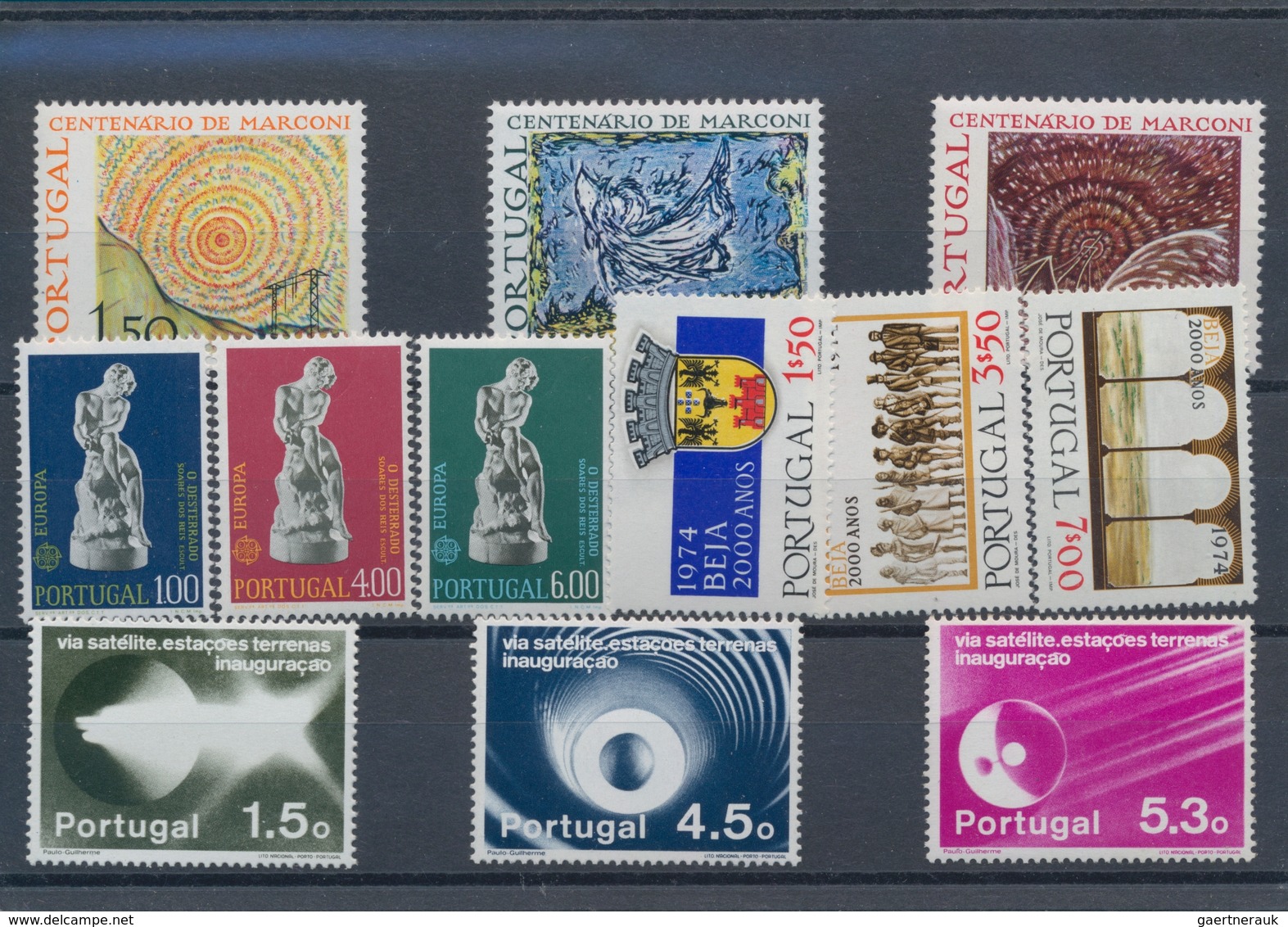 Portugal: 1974, Sets Per 200 MNH Without The Definitives And Souvenir Sheets. Every Year Set Is Sepa - Sonstige & Ohne Zuordnung