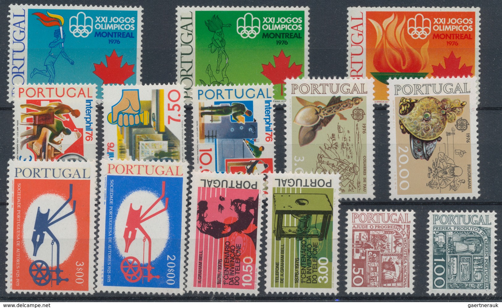 Portugal: 1976, Sets Without The Souvenir Sheets Per 175 MNH. Every Year Set Is Separately Sorted On - Otros & Sin Clasificación