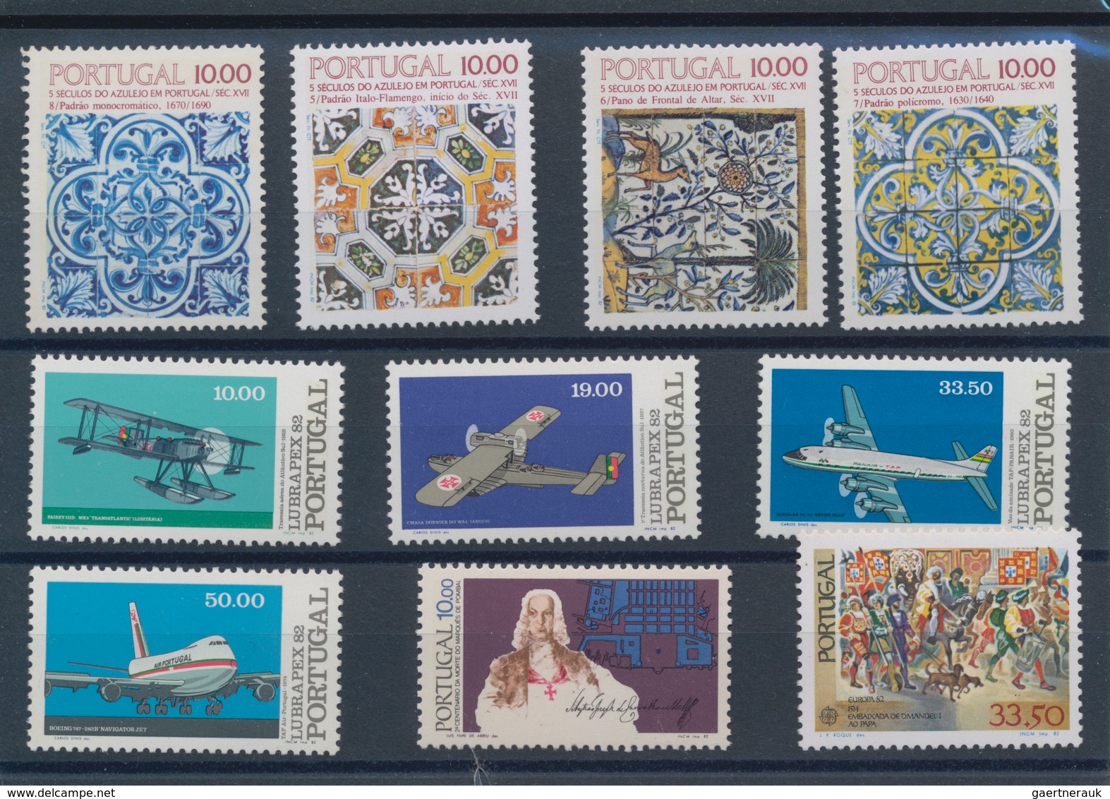 Portugal: 1982/1984, Sets Per 175 MNH Without The Definitives And Souvenir Sheets. Every Year Set Is - Otros & Sin Clasificación