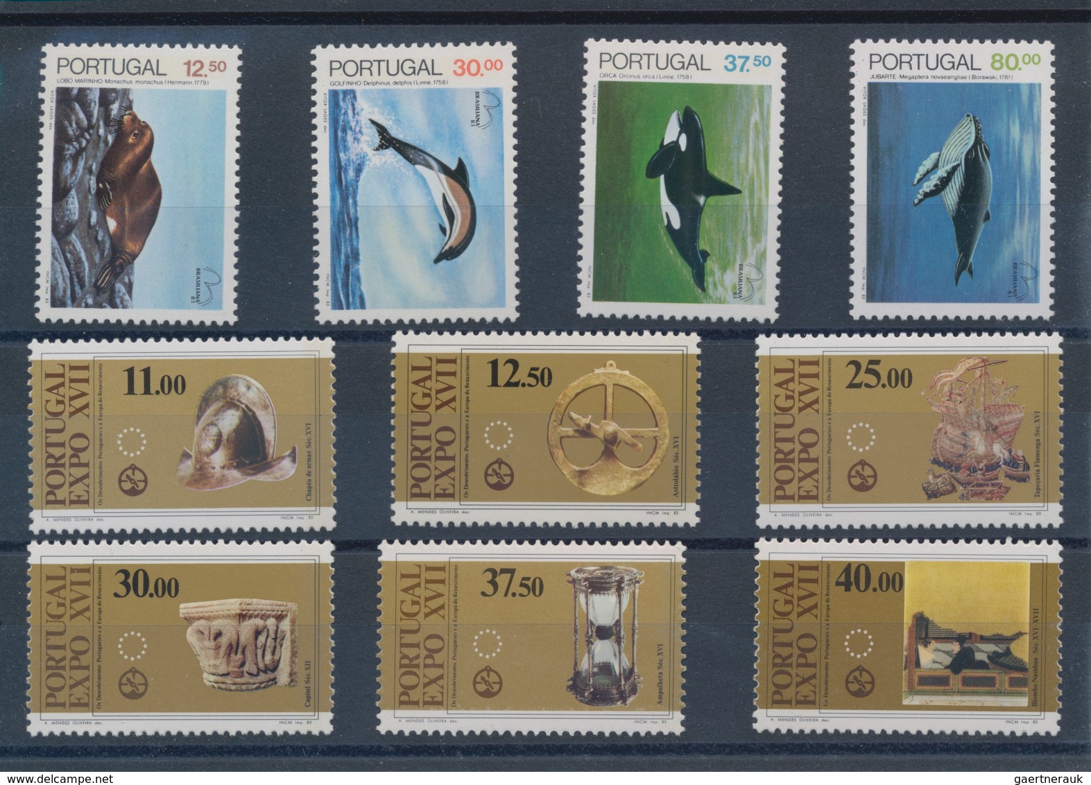 Portugal: 1982/1984, sets per 175 MNH without the definitives and souvenir sheets. Every year set is