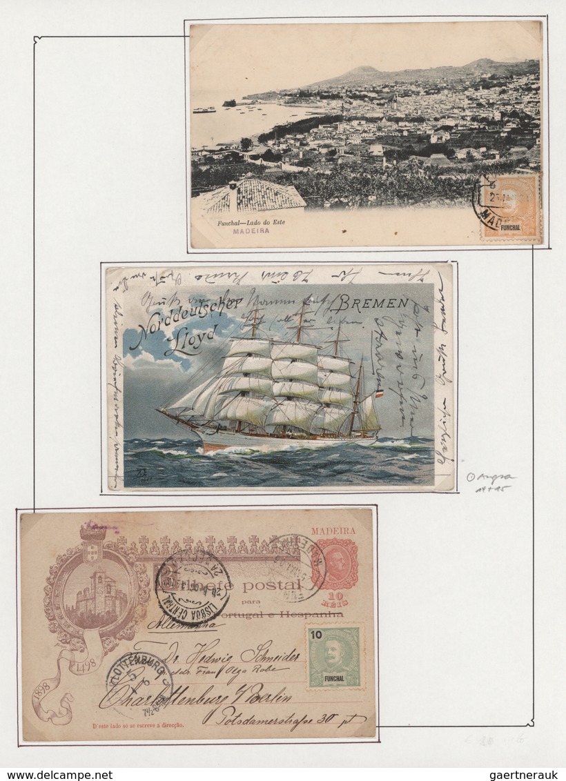 Portugal - Azoren: 1880/1930 (ca.), Acores/Madeira/Funchal/Horta, Collection 31 Cards/ppc On Album P - Azores