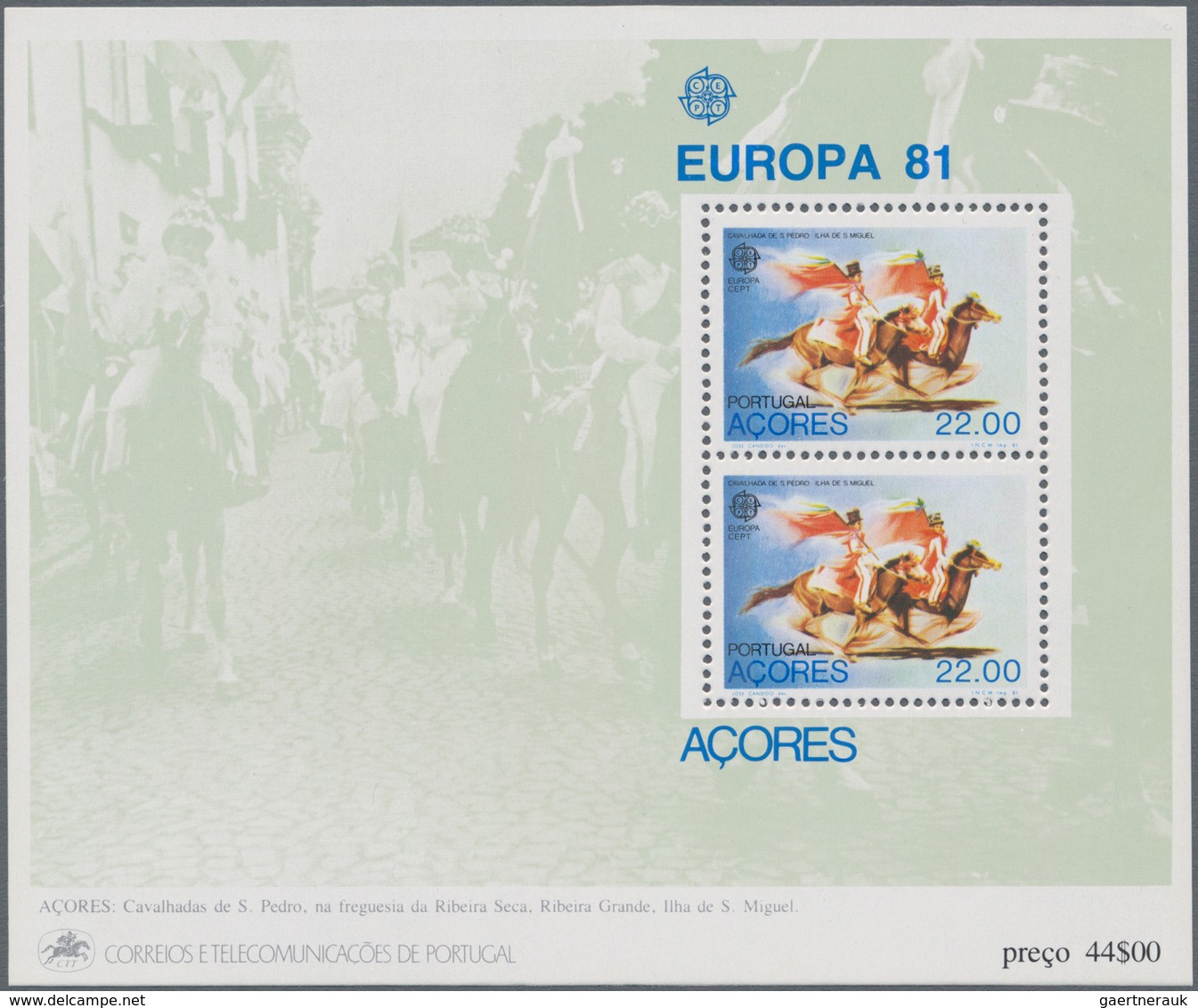 Portugal - Azoren: 1980/1998, Accumulation With 862 MINIATURE SHEETS In Different Quantities (eight - Açores