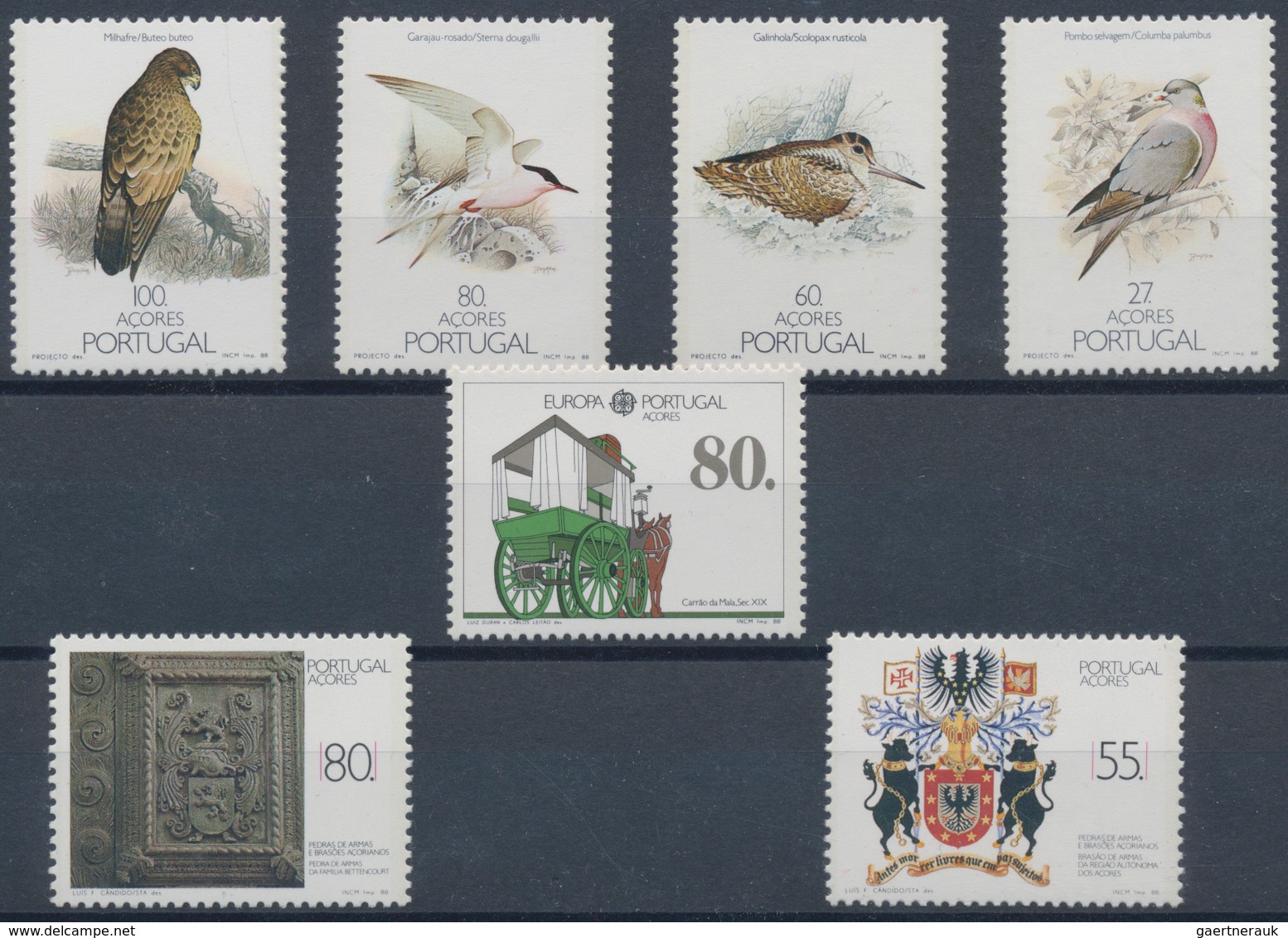 Portugal - Madeira: 1980/1999, dealer's stock of year sets on stockcards, seald in plastic sleeves w