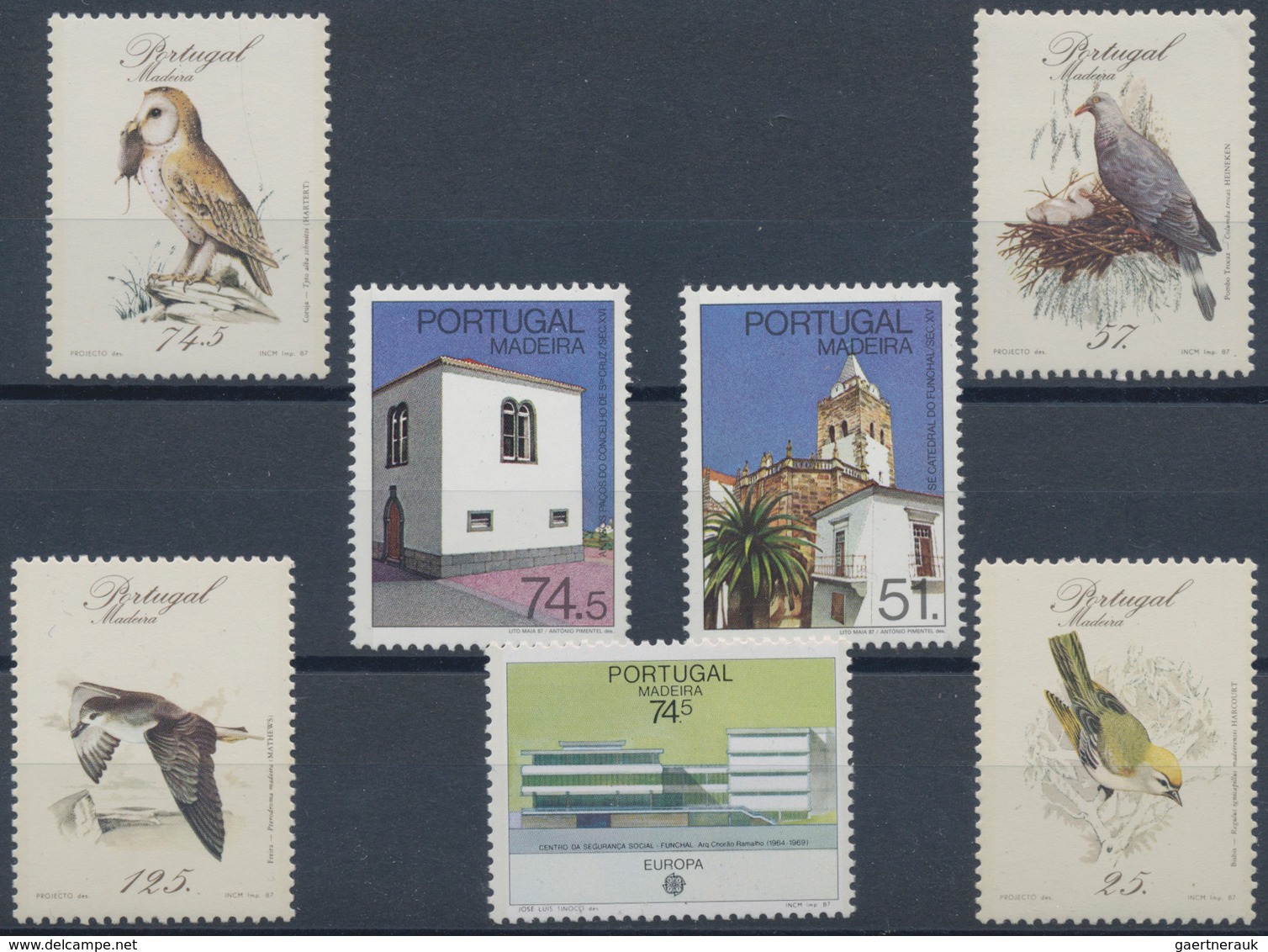 Portugal - Madeira: 1980/1999, dealer's stock of year sets on stockcards, seald in plastic sleeves w
