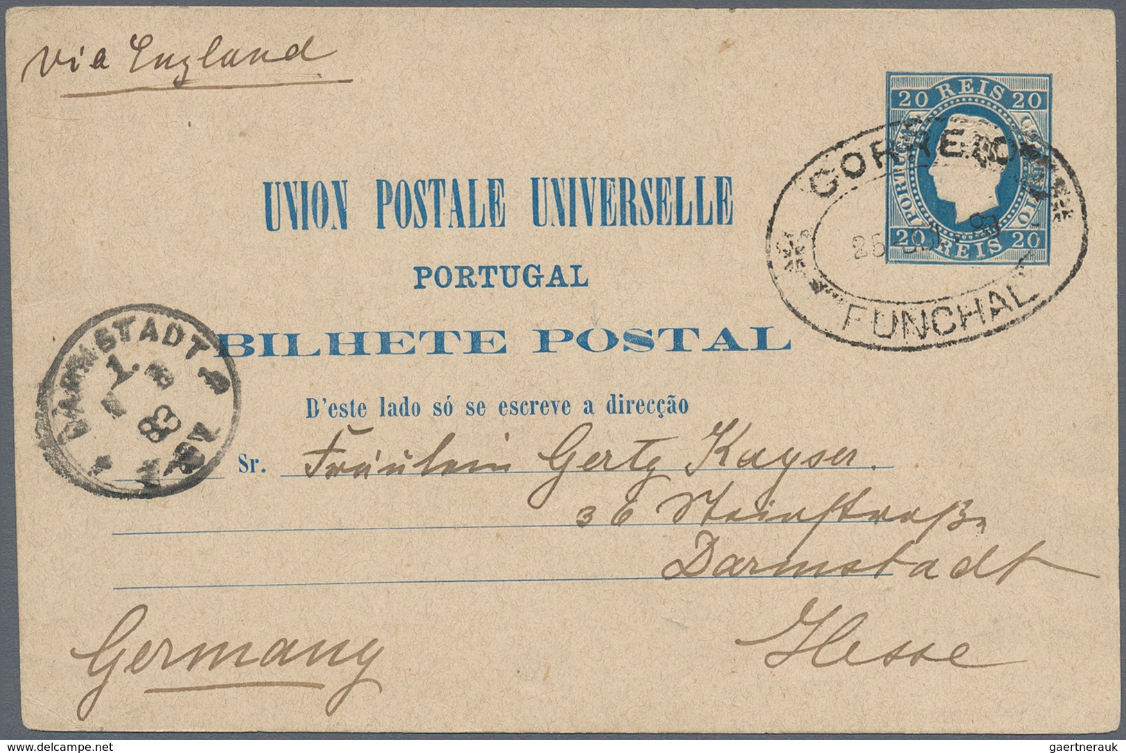 Portugal - Ganzsachen: 1878/1887 (ca.), POSTAL CARDS LUIS I. (King's Head Facing Left), Collection/a - Postwaardestukken