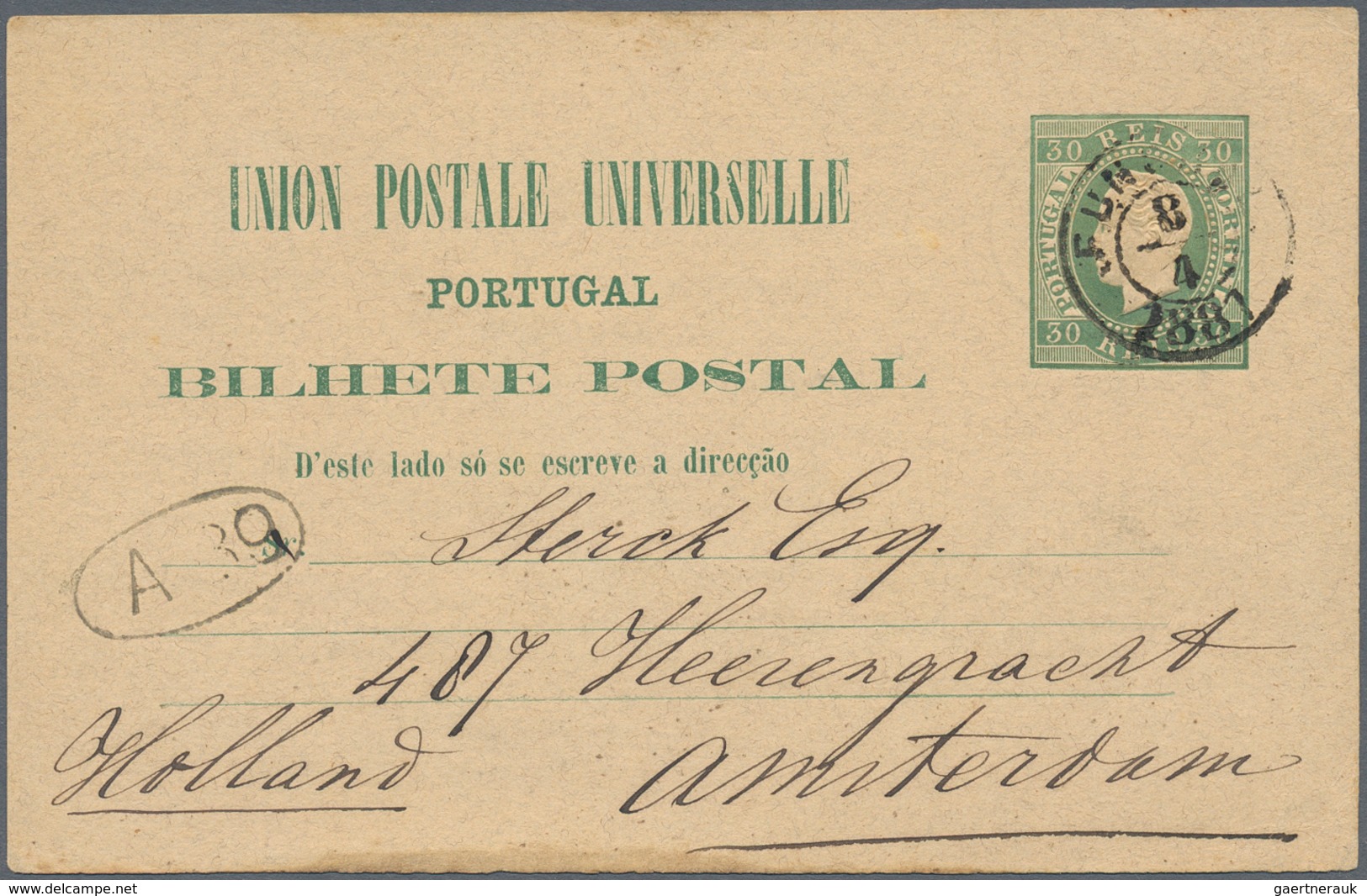 Portugal - Ganzsachen: 1878/1887 (ca.), POSTAL CARDS LUIS I. (King's Head Facing Left), Collection/a - Postwaardestukken