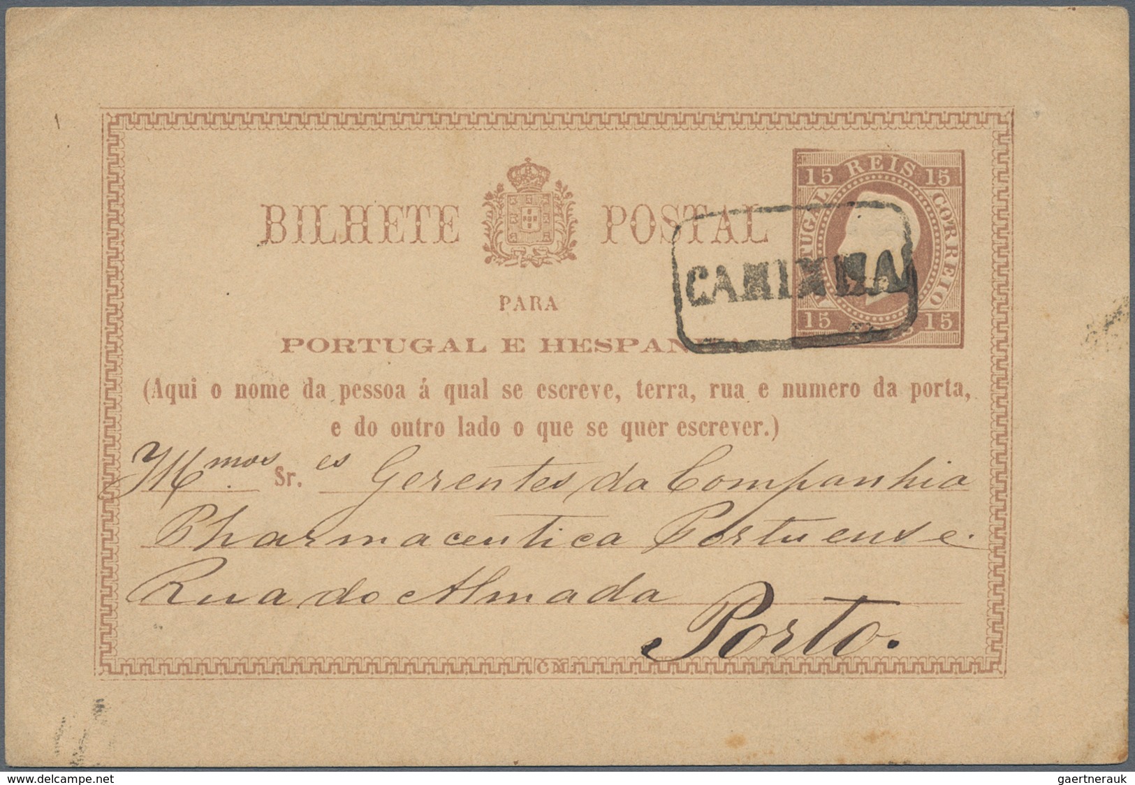 Portugal - Ganzsachen: 1878/1887 (ca.), POSTAL CARDS LUIS I. (King's head facing left), collection/a