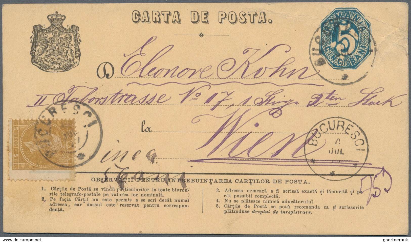 Rumänien: 1875/2000, Accumulation Of Approx. 210 Covers And Unused And Used Postal Stationeries, Inc - Oblitérés