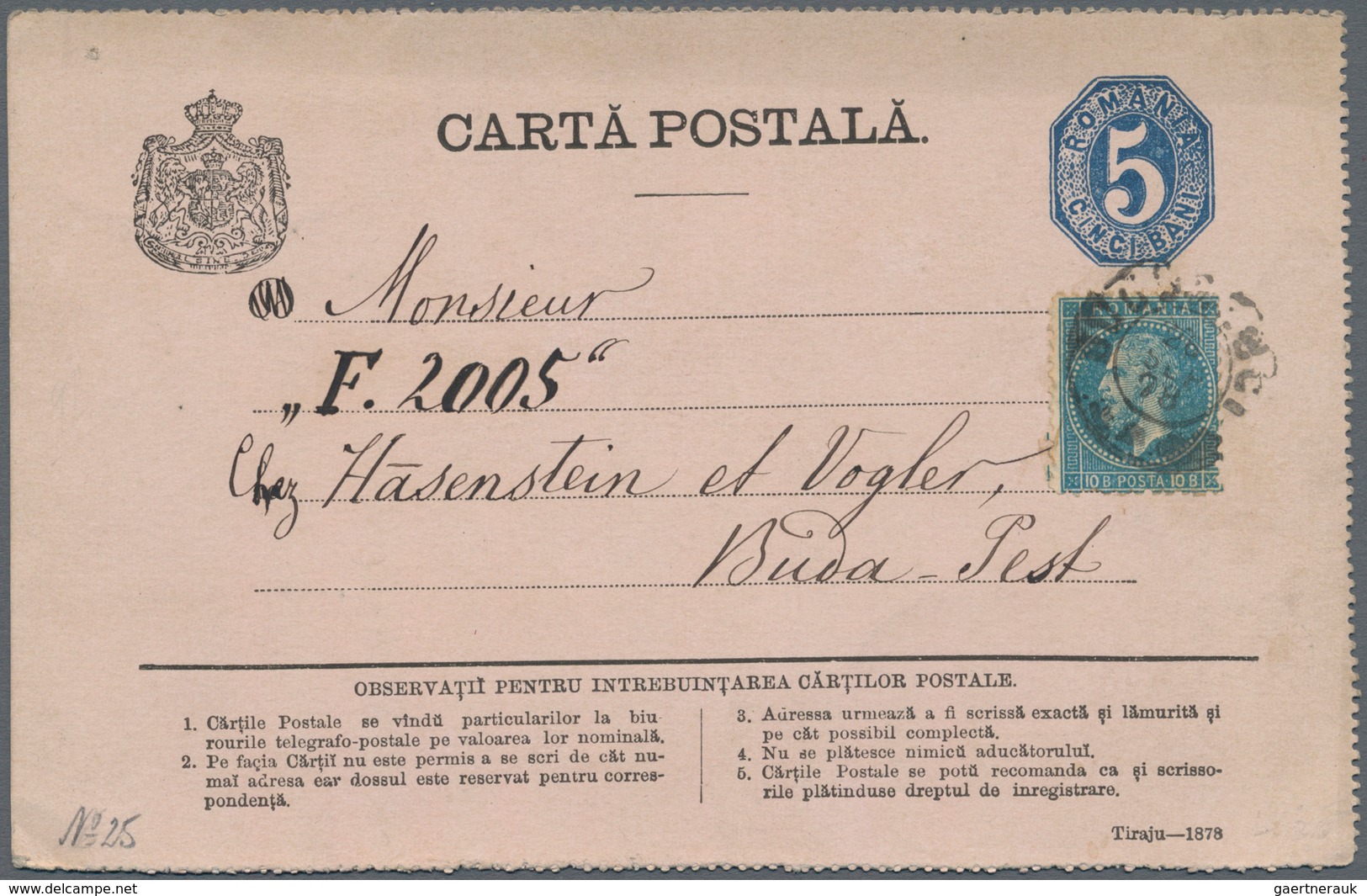 Rumänien: 1875/2000, Accumulation Of Approx. 210 Covers And Unused And Used Postal Stationeries, Inc - Oblitérés