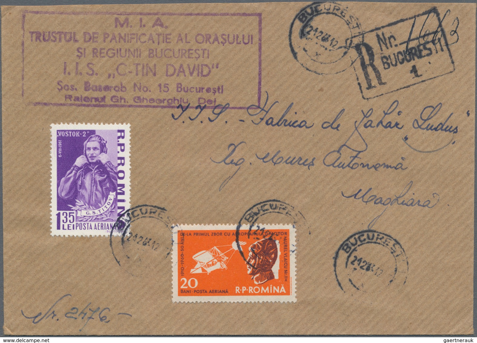 Rumänien: 1945/1965, Holding Of Apprx. 137 Covers/cards Showing An Attractive Range Of Interesting F - Oblitérés