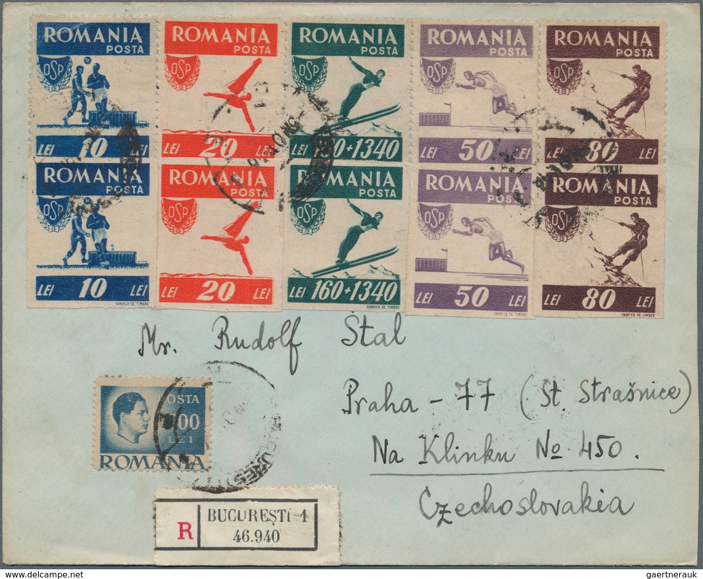 Rumänien: 1945/1965, Holding Of Apprx. 137 Covers/cards Showing An Attractive Range Of Interesting F - Usado