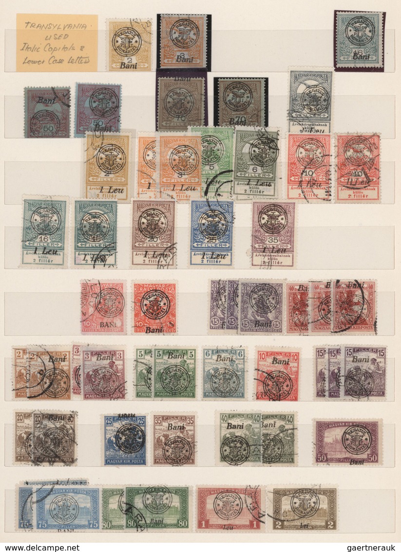 Rumänien - Neu-Rumänien: 1919, Used Collection Of Apprx. 180 Stamps, Well Sorted Throughout Incl. Bo - Andere & Zonder Classificatie