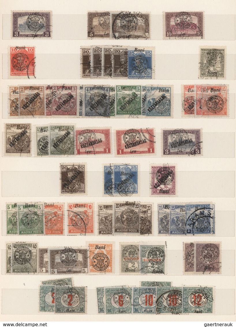 Rumänien - Neu-Rumänien: 1919, Used Collection Of Apprx. 180 Stamps, Well Sorted Throughout Incl. Bo - Autres & Non Classés