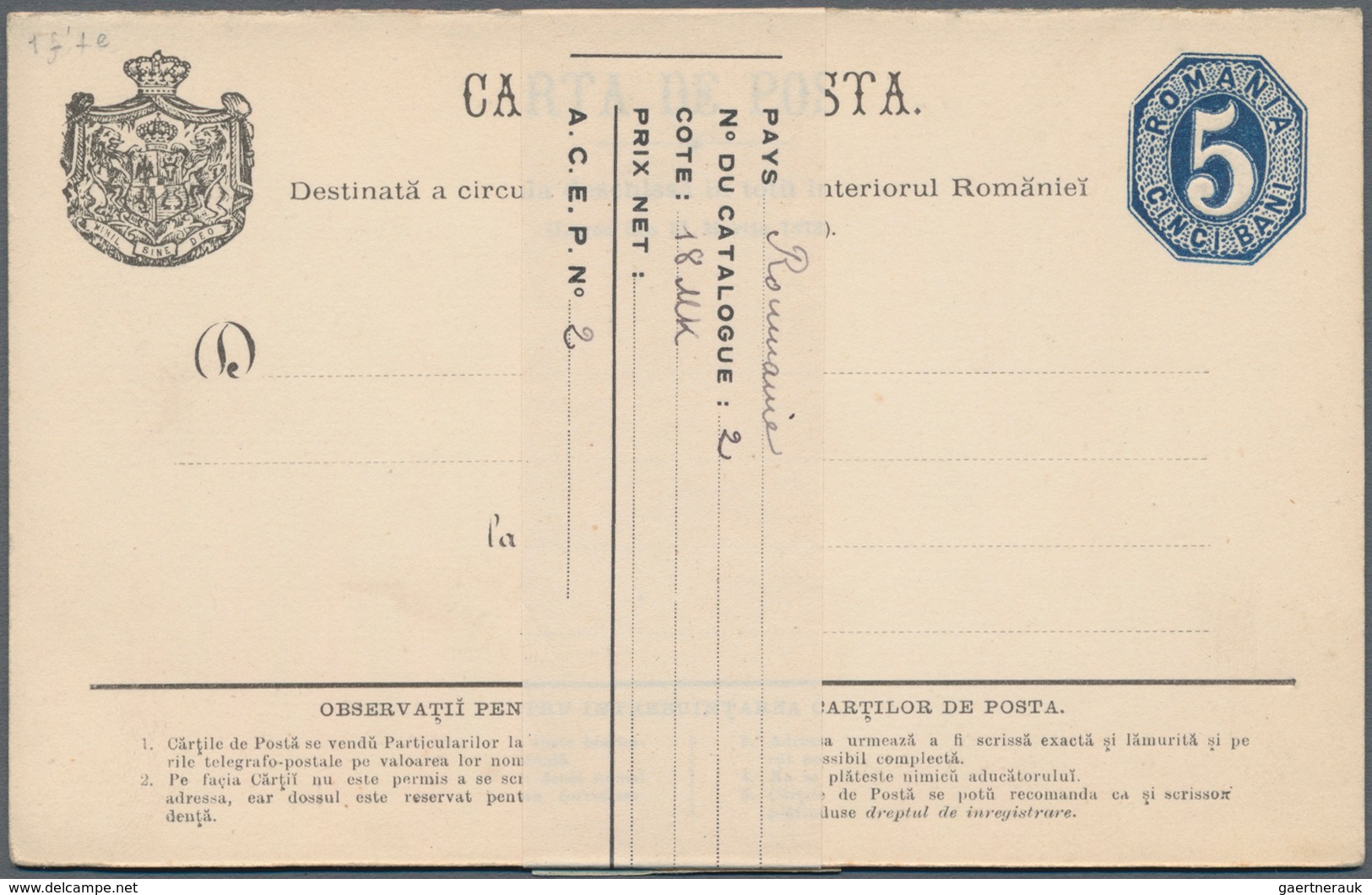 Rumänien - Ganzsachen: 1873/1981, Accumulation Of Ca. 710 Unused Postal Stationery Cards And Envelop - Enteros Postales