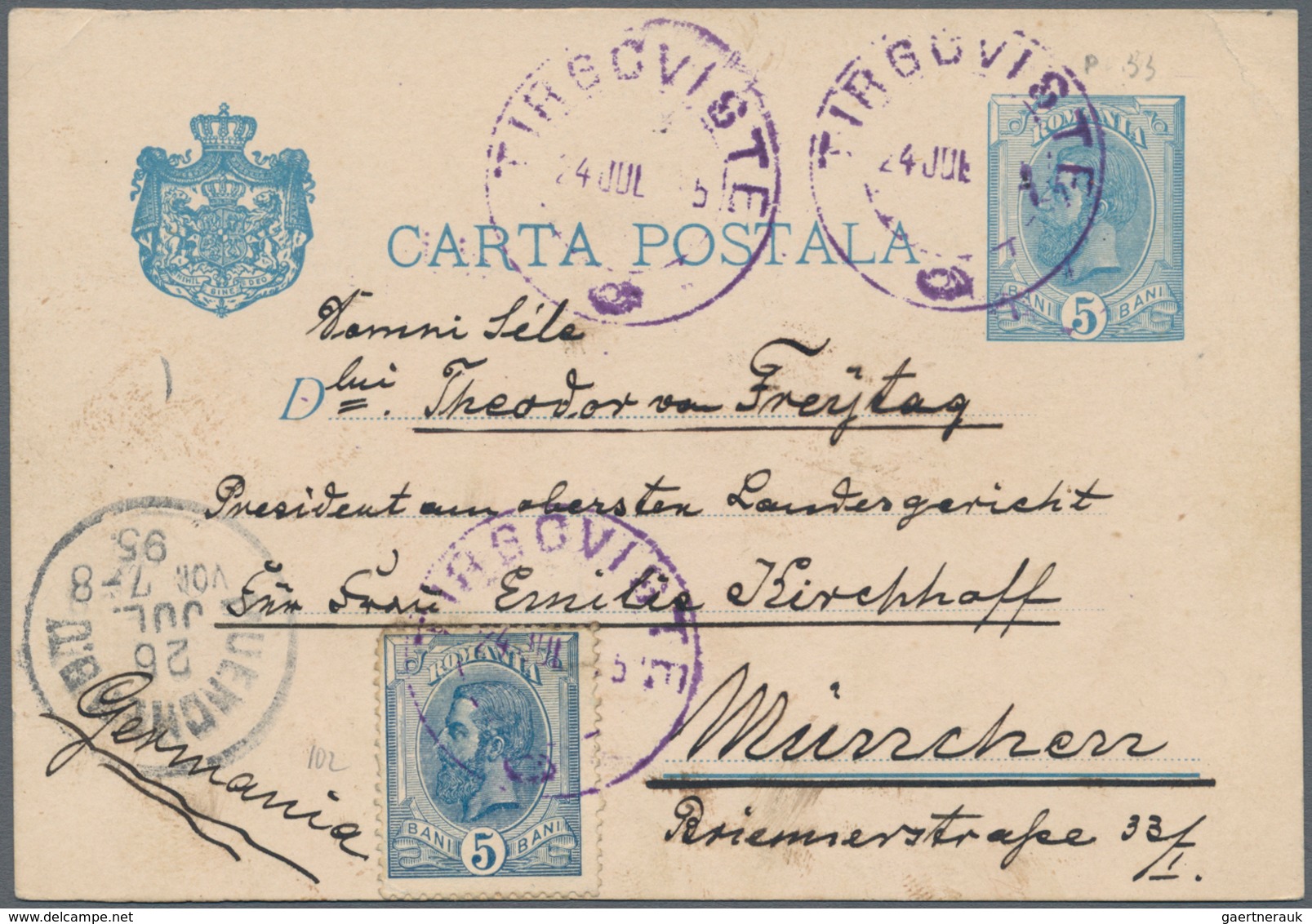 Rumänien - Ganzsachen: 1879/1981, Accumulation Of Ca. 300 Unused Postal Stationery Cards And Envelop - Enteros Postales