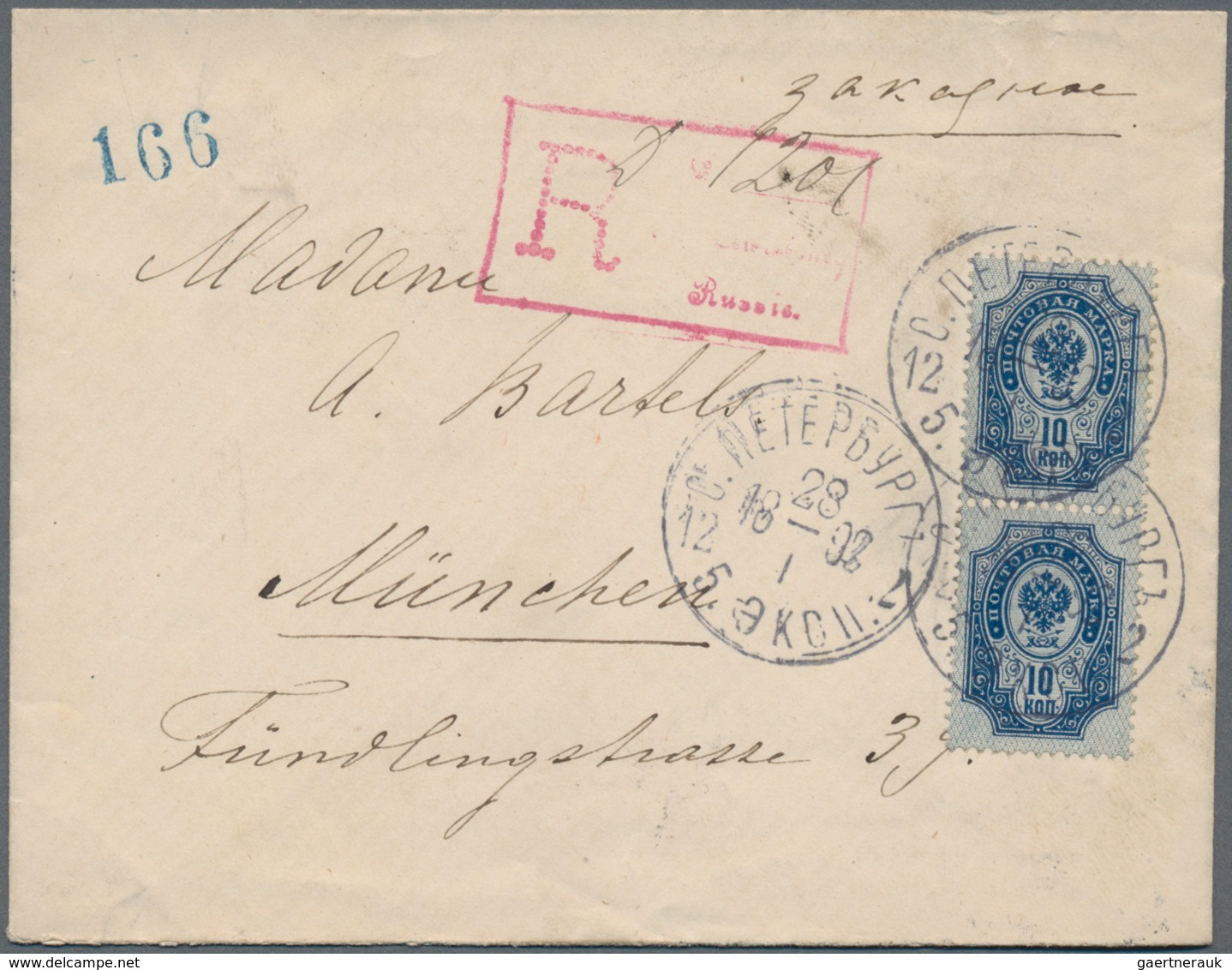 Russland: 1807/1922, Nice Accumulation Of Approx. 30 Covers, Cards, One Postal Parcel Card With Decl - Briefe U. Dokumente
