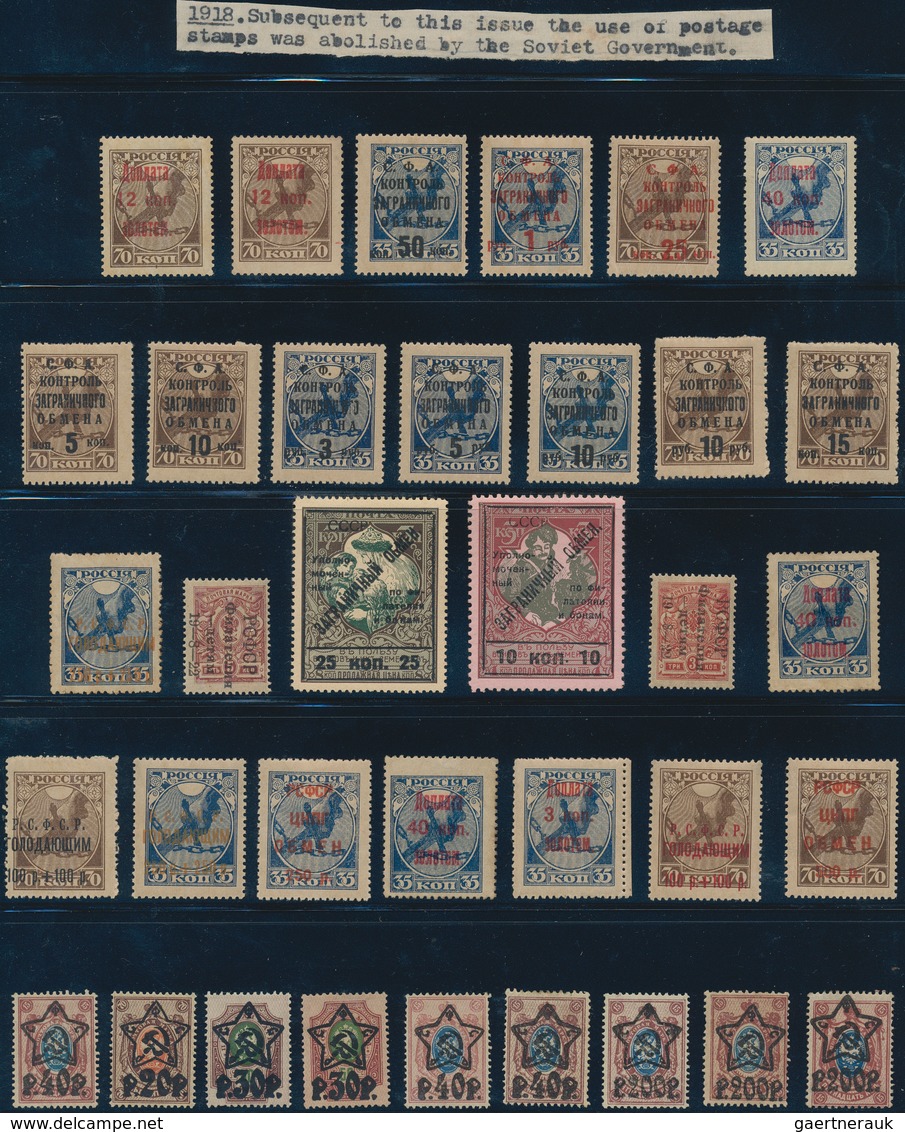 Russland: 1865-1960 Ca.: Comprehensive Collection Of Mint And Used Stamps Plus Few Souvenir Sheets, - Cartas & Documentos