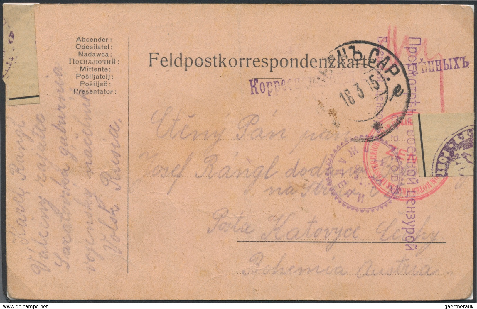 Russland: 1871 - 1916, Accumulation Of 27 Covers, While Registered Mail And Money Letters, Censures, - Lettres & Documents