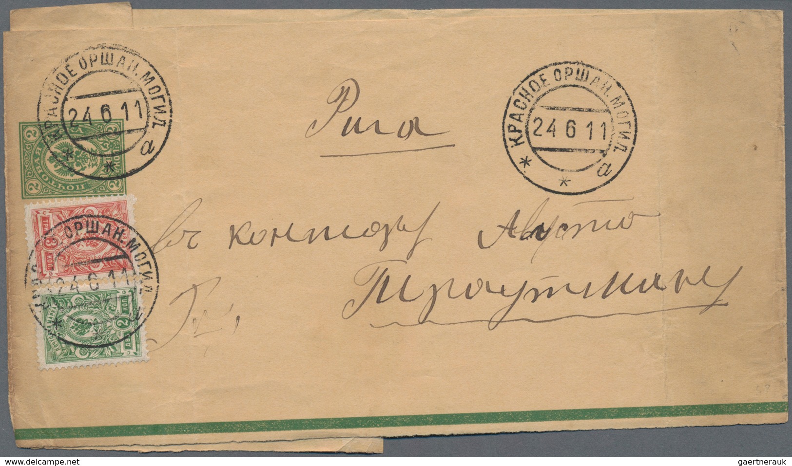 Russland - Ganzsachen: 1852/1915, Collection Of Apprx. 66 (mainly Used) Stationeries, Comprising Env - Postwaardestukken