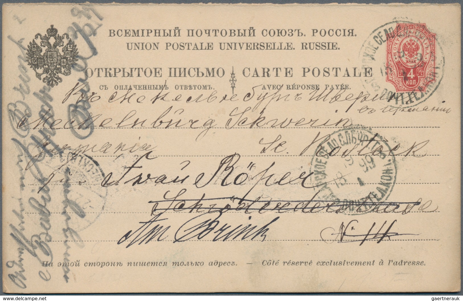 Russland - Ganzsachen: 1878/1955 (ca.), Imperial Russia And Soviet Union, Collection Of Apprx 190 Us - Entiers Postaux