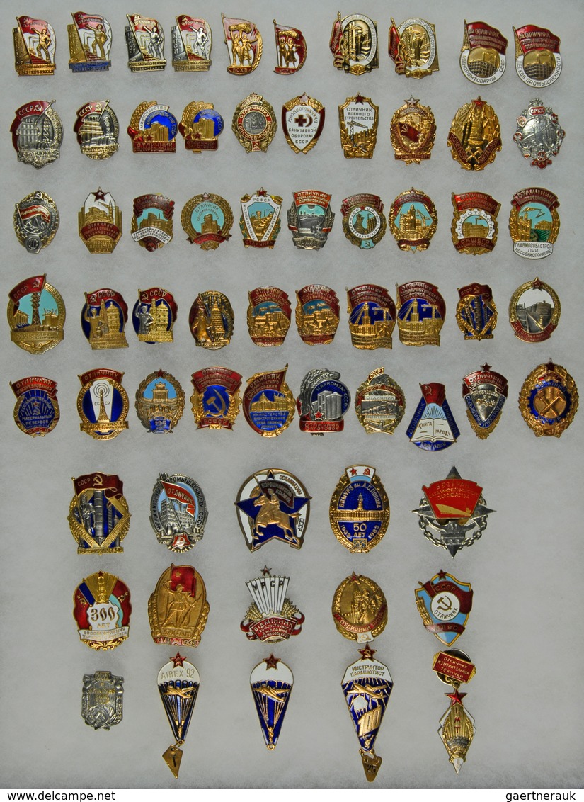 Russland - Besonderheiten: Russland - Russia: Collection of Soviet Orders, Medals and Badges "Polnyj