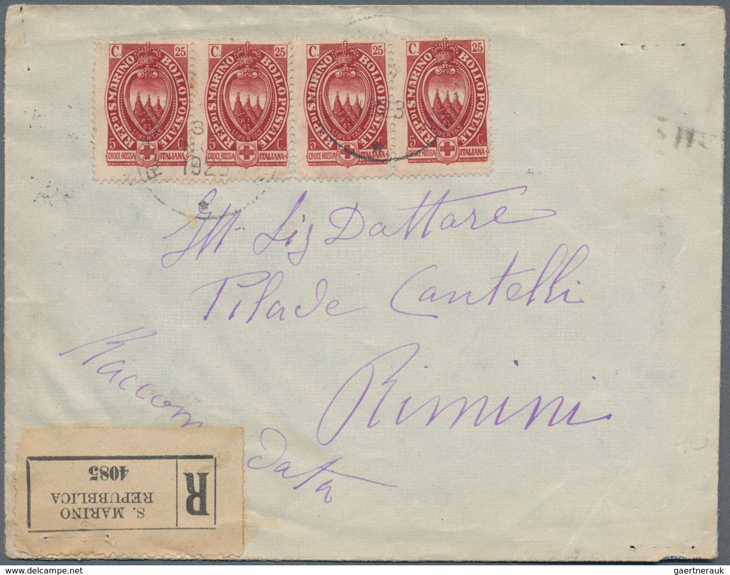 San Marino: 1873/1947: Over 70 Covers, Starting With Precursors And Some Nice Early Commercial Used - Lettres & Documents