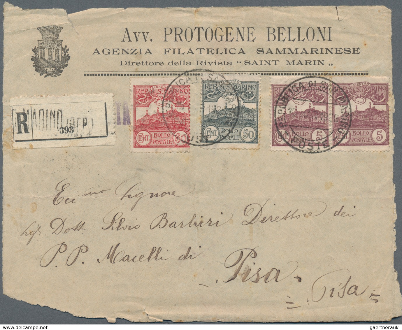 San Marino: 1873/1947: over 70 covers, starting with precursors and some nice early commercial used