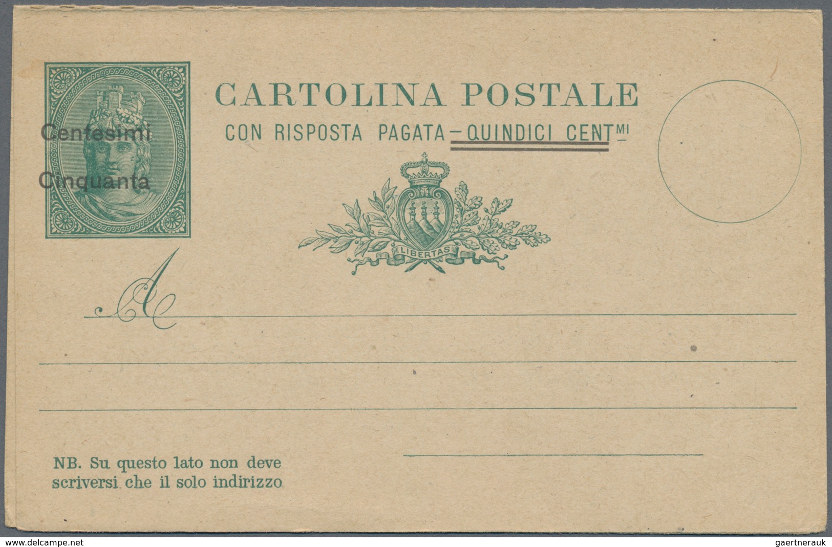 San Marino - Ganzsachen: 1882/1982 Accumulation Of Ca. 1.150 Unused Postal Stationeries, Incl. Posta - Enteros Postales