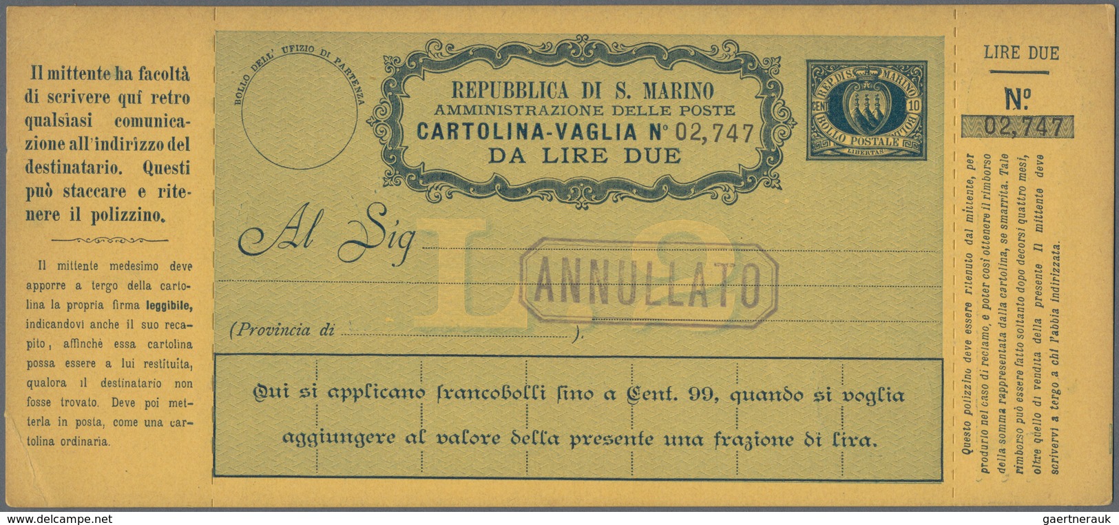 San Marino - Ganzsachen: 1882/1982 Accumulation Of Ca. 1.150 Unused Postal Stationeries, Incl. Posta - Entiers Postaux
