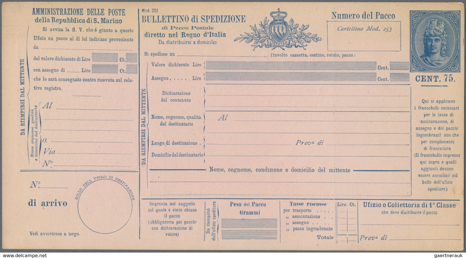 San Marino - Ganzsachen: 1882/1982 Accumulation Of Ca. 1.150 Unused Postal Stationeries, Incl. Posta - Postwaardestukken