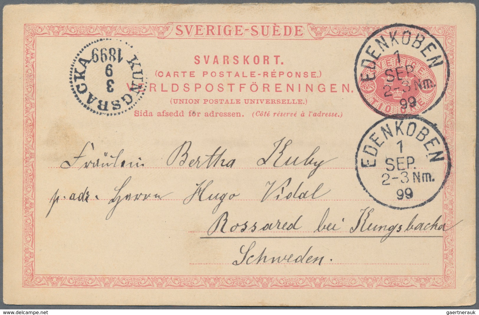 Schweden: 1854/1986 (ca.), Approx. 280 Covers, Cards, Picture Postacards And Unused, CTO-used And Us - Brieven En Documenten