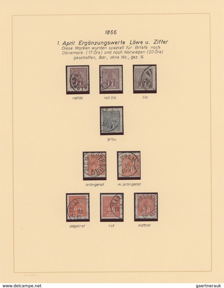 Schweden: 1855/2000 (ca.), Comprehensive Holding In Several Albums, Comprising A Collection On Album - Brieven En Documenten