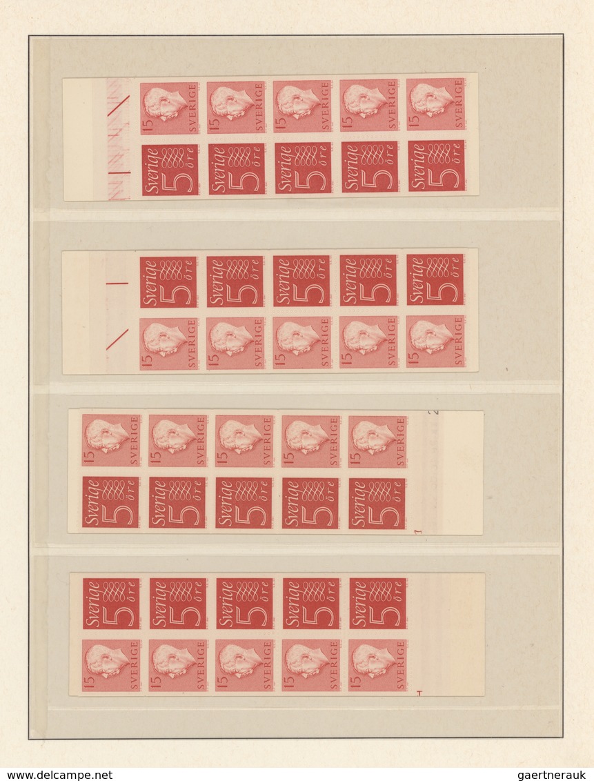 Schweden: 1855/2000, Sammlung In Mehreren Alben, Dabei 1855-1977 Ca. Gestempelt Mit Einigen Besseren - Brieven En Documenten