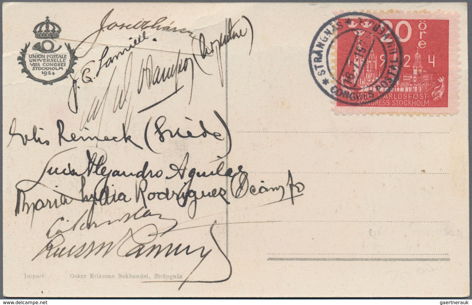 Schweden: 1860/1950 (ca.), Holding Of Several Hundred Covers/cards Incl. Registered And Airmail, Sta - Lettres & Documents