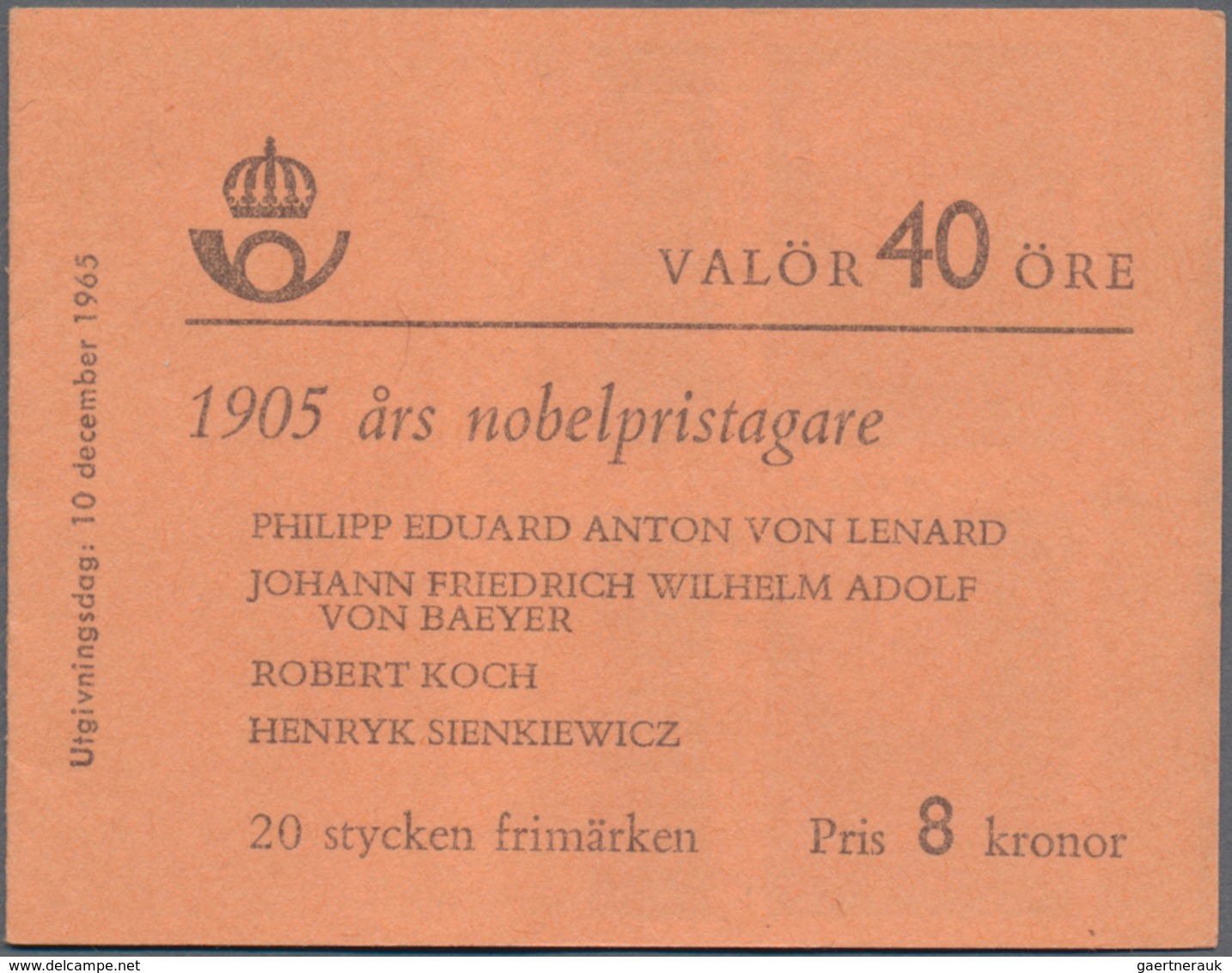 Schweden - Markenheftchen: 1918/1977, duplicated accumulation with 4.448 stamp booklets in about 90