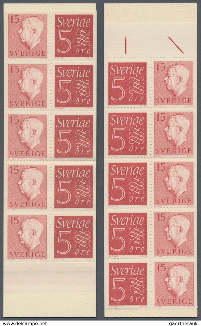 Schweden - Markenheftchen: 1942/1966, Duplicated Accumulation With 1.247 Stamp Booklets In 20 Differ - 1951-80