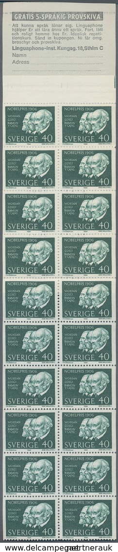 Schweden - Markenheftchen: 1942/1966, Duplicated Accumulation With 1.247 Stamp Booklets In 20 Differ - 1951-80