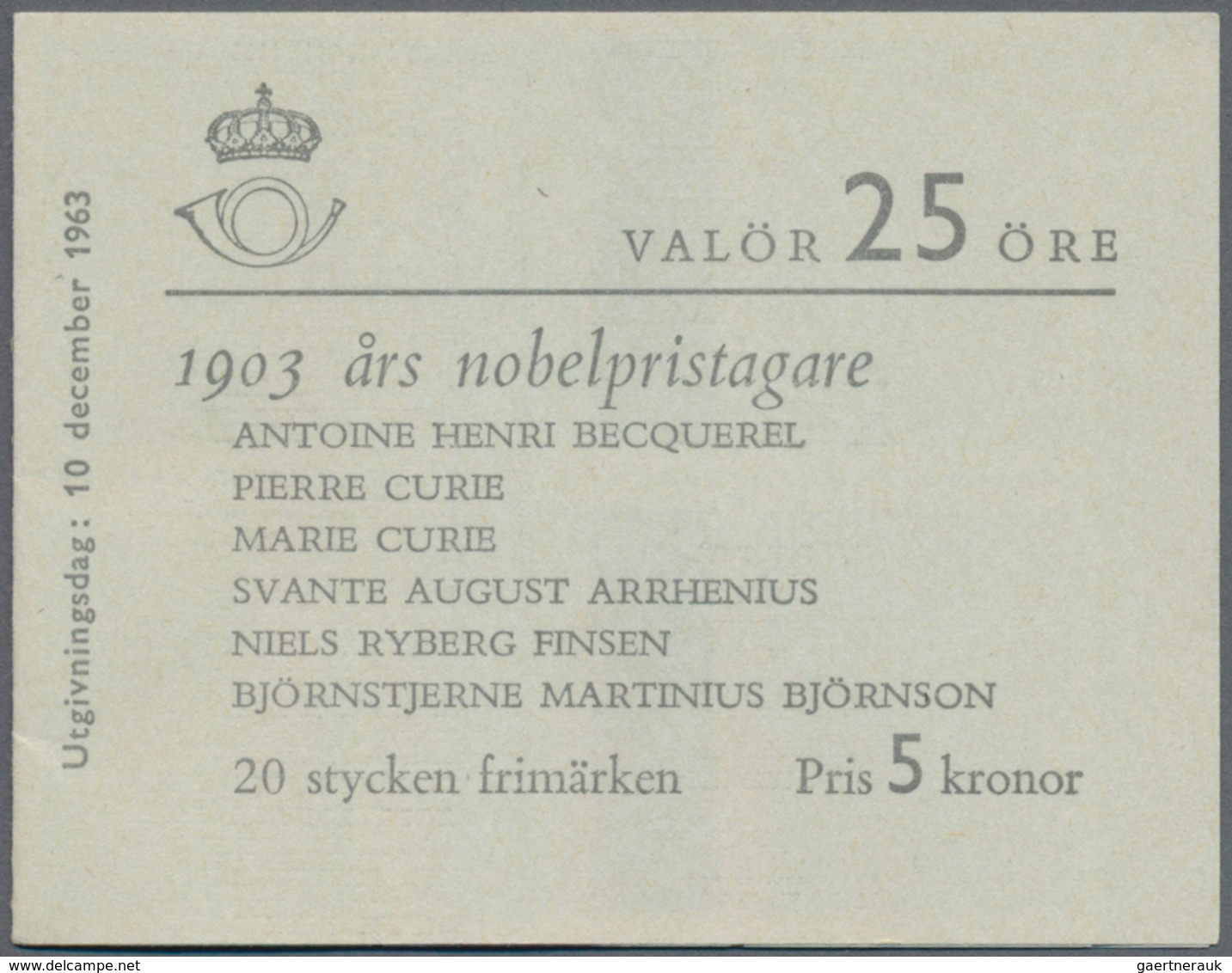 Schweden - Markenheftchen: 1947/1963, duplicated accumulation with 816 stamp booklets in about 17 di