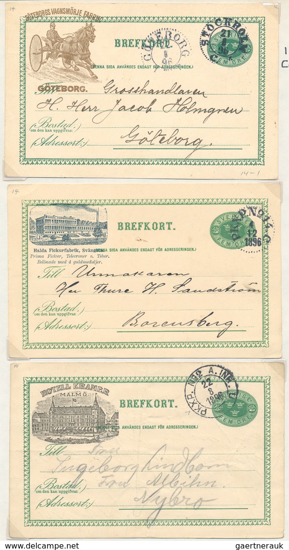 Schweden - Ganzsachen: 1872/1985 (ca.) Collection Of Ca. 252 Mainly Unused Postal Stationery Beginni - Enteros Postales