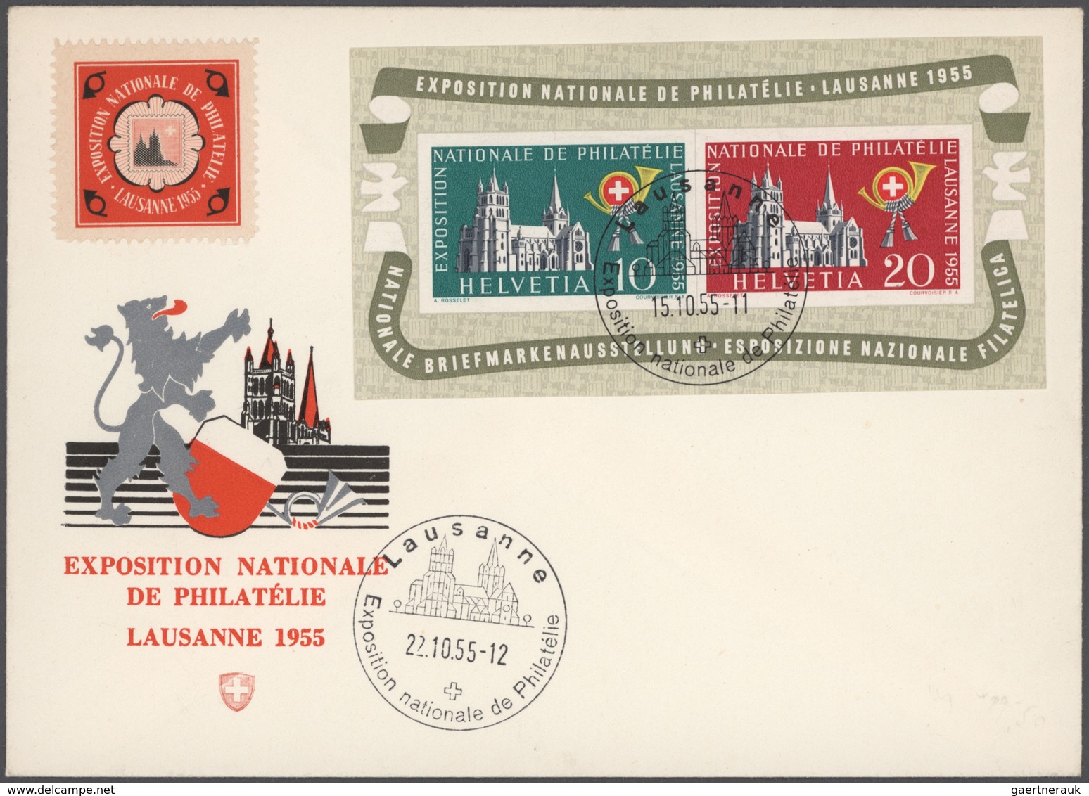 Schweiz: 1814/1955, vielseitige Partie von 58 Briefen und Karten, ab gutem Teil Vorphila, Markenzeit